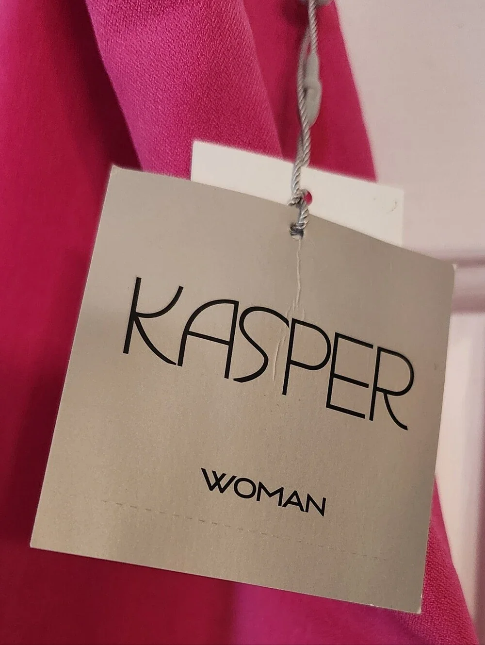 NEW Hot Pink Women's High-Waist Wide-Leg Pants Kasper 20W Macy's Retail:$89.99 - Picture 3 of 15